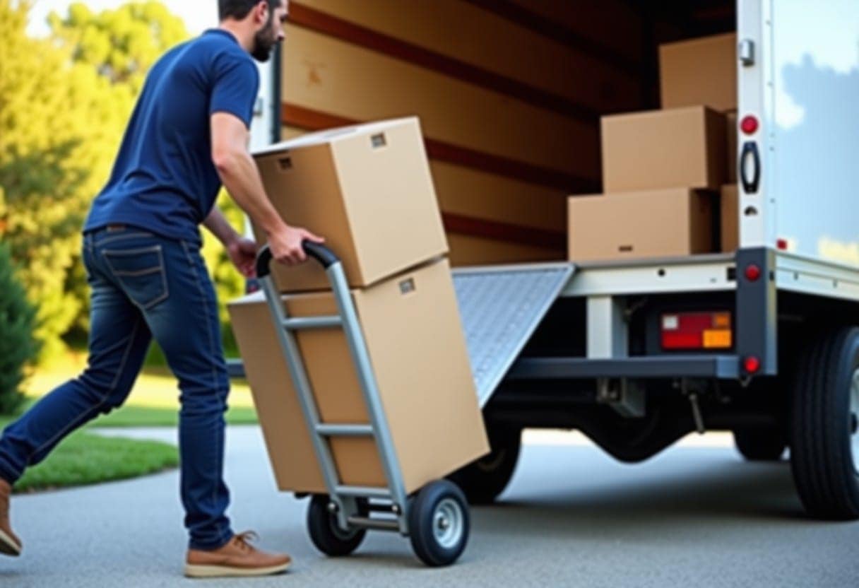 Origin Movers crew loading a truck in Westminster, Colorado